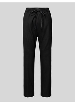 Spodnie sportowe z mieszanki lnu model ‘JEGER’ ze sklepu Peek&Cloppenburg  w kategorii Spodnie męskie - zdjęcie 170551593