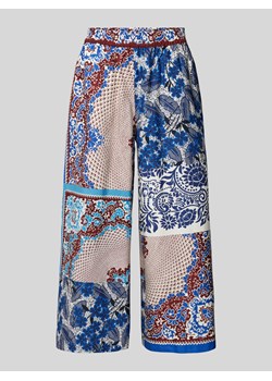 Spodnie materiałowe o luźnym kroju z nadrukiem na całej powierzchni ze sklepu Peek&Cloppenburg  w kategorii Spodnie damskie - zdjęcie 170551724