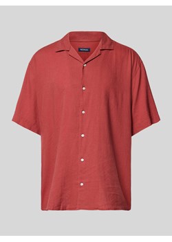 Koszula casualowa o kroju tailored fit z kołnierzem z połami ze sklepu Peek&Cloppenburg  w kategorii Koszule męskie - zdjęcie 170551744