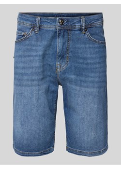 Szorty jeansowe o kroju regular fit z ozdobnymi szwami model ‘Fortress’ ze sklepu Peek&Cloppenburg  w kategorii Spodenki męskie - zdjęcie 170551911