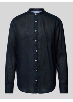 Koszula casulowa o kroju regular fit z lnu ze stójką ze sklepu Peek&Cloppenburg  w kategorii Koszule męskie - zdjęcie 170552031
