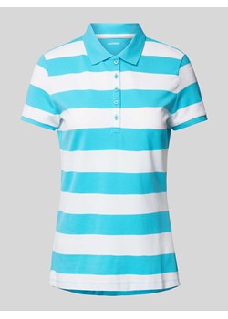 Koszulka polo o kroju regular fit ze wzorem w blokowe pasy ze sklepu Peek&Cloppenburg  w kategorii Bluzki damskie - zdjęcie 170552082