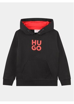 Hugo Bluza G00022 S Czarny Regular Fit ze sklepu MODIVO w kategorii Bluzy chłopięce - zdjęcie 170553903