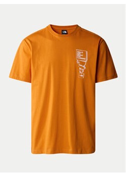 The North Face T-Shirt NF0A87FF Pomarańczowy Regular Fit ze sklepu MODIVO w kategorii T-shirty męskie - zdjęcie 170553923