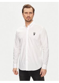 KARL LAGERFELD Koszula 605911 542600 Biały Regular Fit ze sklepu MODIVO w kategorii Koszule męskie - zdjęcie 170553951