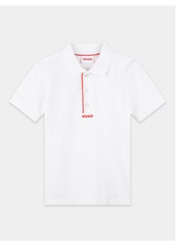 Hugo Polo G00015 S Biały Regular Fit ze sklepu MODIVO w kategorii T-shirty chłopięce - zdjęcie 170554193