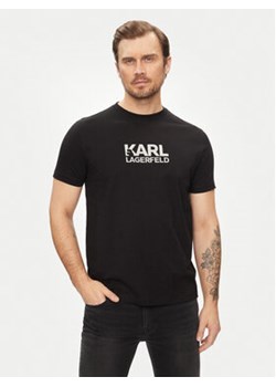 KARL LAGERFELD T-Shirt 755060 542241 Czarny Regular Fit ze sklepu MODIVO w kategorii T-shirty męskie - zdjęcie 170554234