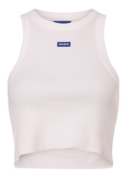 HUGO BLUE Top damski - Baby Tank_B Kobiety Bawełna biały jednolity ze sklepu vangraaf w kategorii Bluzki damskie - zdjęcie 170555113