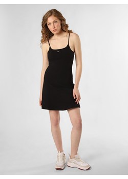 Tommy Jeans Sukienka damska Kobiety Bawełna czarny jednolity ze sklepu vangraaf w kategorii Sukienki - zdjęcie 170555114
