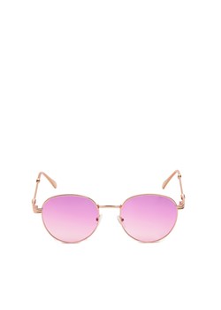 Cropp - Różowe okulary przeciwsłoneczne - wielobarwny ze sklepu Cropp w kategorii Okulary przeciwsłoneczne damskie - zdjęcie 170555580