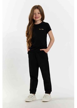 Czarny t-shirt dla małej dziewczynki z napisem Tup Tup ze sklepu 5.10.15 w kategorii Bluzki dziewczęce - zdjęcie 170556094