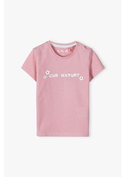 Bawełniany T-shirt dla niemowlaka - Cud natury ze sklepu 5.10.15 w kategorii Koszulki niemowlęce - zdjęcie 170556101