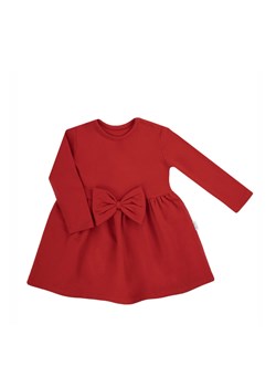 Sukienka dziewczęca z długim rękawem czerwona ze sklepu 5.10.15 w kategorii Sukienki dziewczęce - zdjęcie 170556270