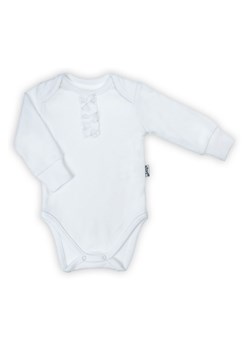 Body dziewczęce z długim rękawem białe ze sklepu 5.10.15 w kategorii Body niemowlęce - zdjęcie 170556274