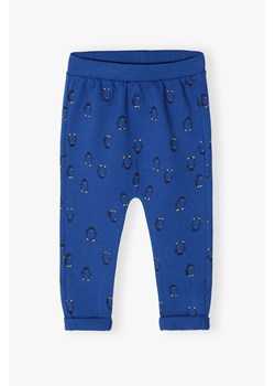 Spodnie niemowlęca dla chłopca - niebieskie ze sklepu 5.10.15 w kategorii Spodnie i półśpiochy - zdjęcie 170556343