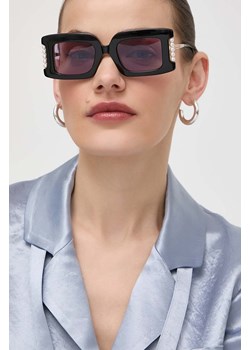 Vivienne Westwood okulary przeciwsłoneczne damskie kolor czarny VW505600149 ze sklepu ANSWEAR.com w kategorii Okulary przeciwsłoneczne damskie - zdjęcie 170556751
