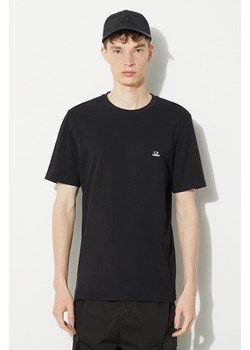 C.P. Company t-shirt bawełniany Jersey Logo męski kolor czarny z aplikacją 16CMTS068A005100W ze sklepu PRM w kategorii T-shirty męskie - zdjęcie 170560422