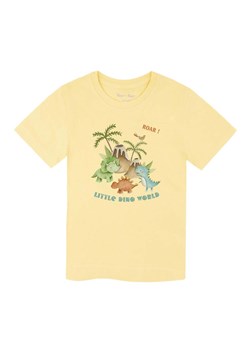 Bawełniana koszulka dziecięca unisexżółta z dinozaurami Tup Tup ze sklepu 5.10.15 w kategorii T-shirty chłopięce - zdjęcie 170564094