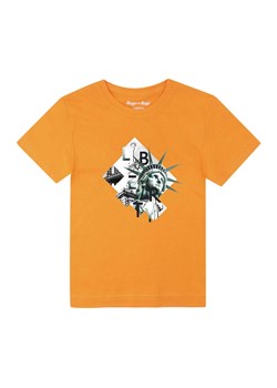 Pomarańczowy t-shirt chłopięcy z bawełny Tup Tup Statua Wolności ze sklepu 5.10.15 w kategorii T-shirty chłopięce - zdjęcie 170564123