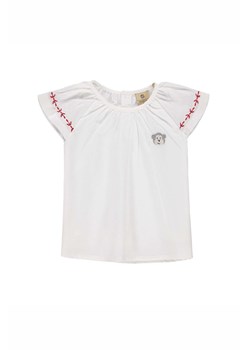 Bluzka dziewczęca krótki rękaw, kremowa, Bellybutton ze sklepu 5.10.15 w kategorii Bluzki dziewczęce - zdjęcie 170564170