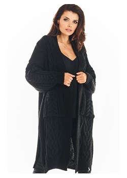 Awama Kardigan w kolorze czarnym ze sklepu Limango Polska w kategorii Swetry damskie - zdjęcie 170564562