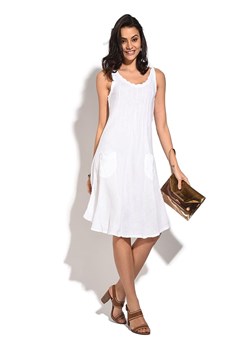 Le Jardin du Lin Lniana sukienka w kolorze białym ze sklepu Limango Polska w kategorii Sukienki - zdjęcie 170565171