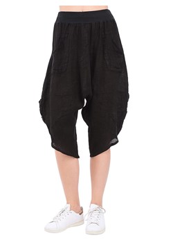 Le Jardin du Lin Lniane spodnie w kolorze czarnym ze sklepu Limango Polska w kategorii Spodnie damskie - zdjęcie 170565174