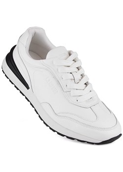 Skórzane buty męskie sportowe białe Big Star NN174288 ze sklepu ButyModne.pl w kategorii Buty sportowe męskie - zdjęcie 170568880