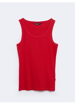 Koszulka damska na ramiączkach prążkowana czerwona Aurela 603 ze sklepu Big Star w kategorii Bluzki damskie - zdjęcie 170569913