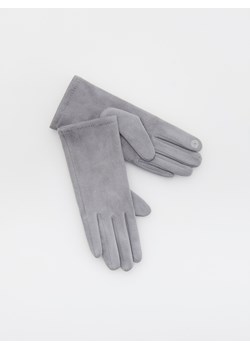 Reserved - Gładkie rękawiczki - jasnoszary ze sklepu Reserved w kategorii Rękawiczki damskie - zdjęcie 170570184