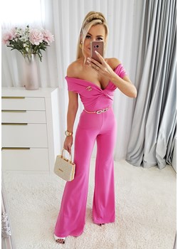 Kombinezon damski Elegance Różowy ze sklepu Iwette Fashion w kategorii Kombinezony damskie - zdjęcie 170572414
