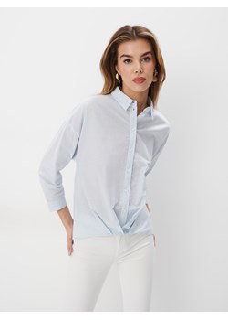 Mohito - Bawełniana koszula w paski - błękitny ze sklepu Mohito w kategorii Koszule damskie - zdjęcie 170572663