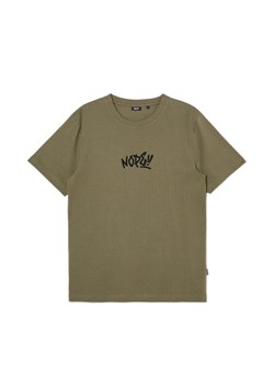 Cropp - Ciemnozielony T-shirt z haftem - zielony ze sklepu Cropp w kategorii T-shirty męskie - zdjęcie 170572712