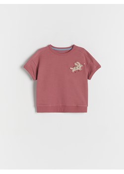 Reserved - T-shirt oversize z aplikacją - jasnofioletowy ze sklepu Reserved w kategorii Koszulki niemowlęce - zdjęcie 170572944
