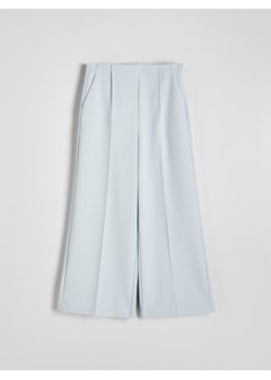 Reserved - Spodnie culotte z wiskozą - jasnoturkusowy ze sklepu Reserved w kategorii Spodnie damskie - zdjęcie 170573024