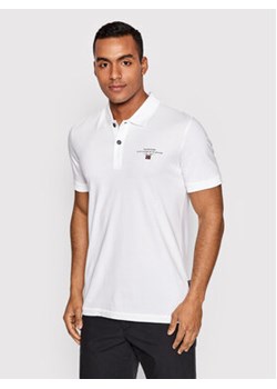Napapijri Polo Elbas Jersey NP0A4GB4 Biały Regular Fit ze sklepu MODIVO w kategorii T-shirty męskie - zdjęcie 170574574