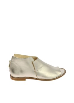 Złote płaskie sandałki ze sklepu Laura Messi w kategorii Sandały damskie - zdjęcie 170574961