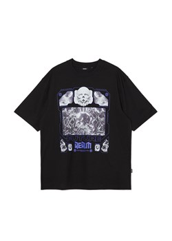 Cropp - Czarna koszulka z nadrukiem - czarny ze sklepu Cropp w kategorii T-shirty męskie - zdjęcie 170576603