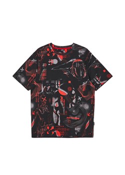 Cropp - Multikolorowy t-shirt z nadrukiem all over - czarny ze sklepu Cropp w kategorii T-shirty męskie - zdjęcie 170576613