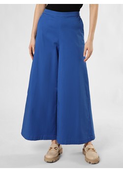 Marie Lund Spodnie Kobiety Bawełna błękit królewski jednolity ze sklepu vangraaf w kategorii Spodnie damskie - zdjęcie 170577191