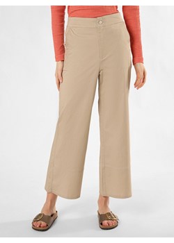 Marie Lund Spodnie Kobiety Bawełna piaskowy jednolity ze sklepu vangraaf w kategorii Spodnie damskie - zdjęcie 170577194