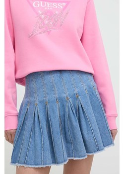 Liu Jo spódnica jeansowa kolor niebieski mini rozkloszowana ze sklepu ANSWEAR.com w kategorii Spódnice - zdjęcie 170578813