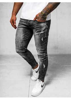 Spodnie jeansowe męskie czarne OZONEE NB/MP007NZ ze sklepu ozonee.pl w kategorii Jeansy męskie - zdjęcie 170580242