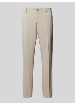 Spodnie do garnituru o kroju slim fit zapinane na guzik i zamek błyskawiczny model ‘LIAM’ ze sklepu Peek&Cloppenburg  w kategorii Spodnie męskie - zdjęcie 170581141