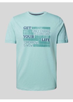 T-shirt z nadrukiem ze sloganem ze sklepu Peek&Cloppenburg  w kategorii T-shirty męskie - zdjęcie 170581380