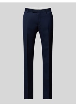 Spodnie do garnituru o kroju slim fit z fakturowanym wzorem model ‘Ryan’ ze sklepu Peek&Cloppenburg  w kategorii Spodnie męskie - zdjęcie 170581610