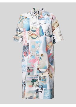 Sukienka o długości do kolan z nadrukiem z motywem na całej powierzchni ze sklepu Peek&Cloppenburg  w kategorii Sukienki - zdjęcie 170581643