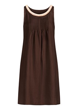 mint &amp; mia Lniana sukienka w kolorze brązowym ze sklepu Limango Polska w kategorii Sukienki - zdjęcie 170584432