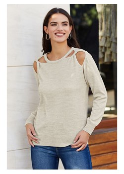 LA Angels Sweter w kolorze beżowym ze sklepu Limango Polska w kategorii Swetry damskie - zdjęcie 170586354