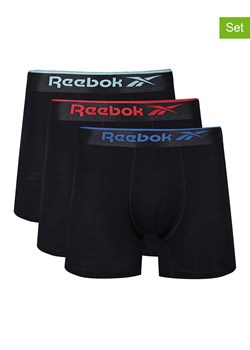 Reebok Bokserki (3 pary) &quot;Doig&quot; w kolorze czarnym ze wzorem ze sklepu Limango Polska w kategorii Majtki męskie - zdjęcie 170586560